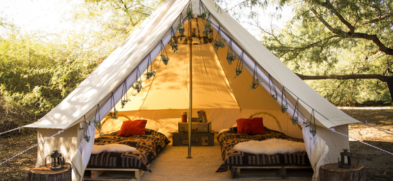 Glamping à l'écovillage de Pourgues